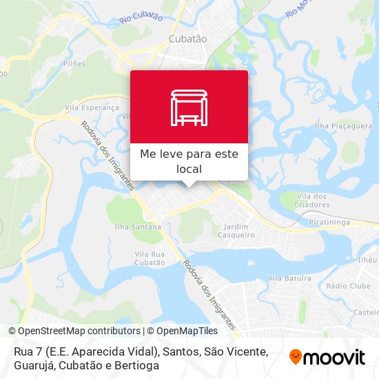 Rua 7 (E.E. Aparecida Vidal) mapa