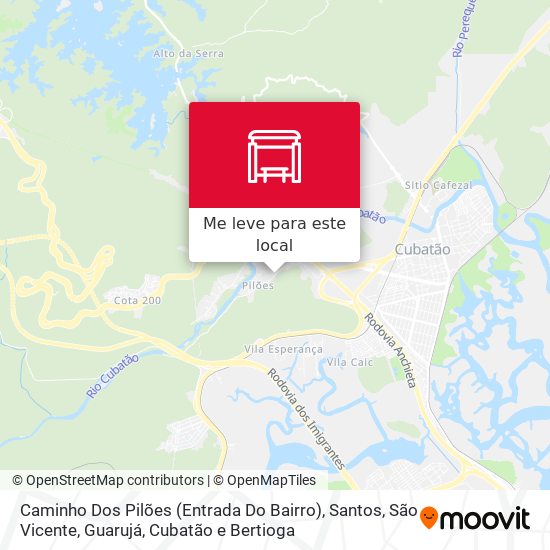 Caminho Dos Pilões (Entrada Do Bairro) mapa