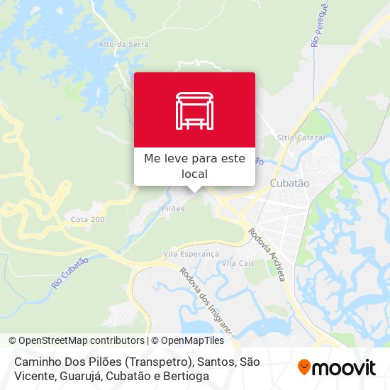 Caminho Dos Pilões (Transpetro) mapa
