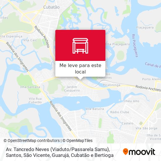 Av. Tancredo Neves (Viaduto / Passarela Samu) mapa