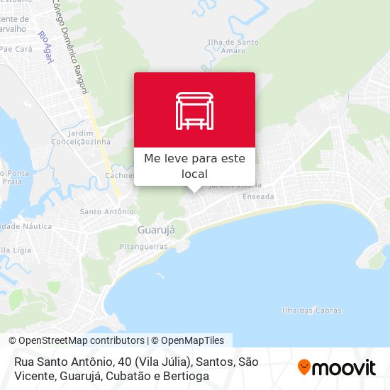 Rua Santo Antônio, 40 (Vila Júlia) mapa