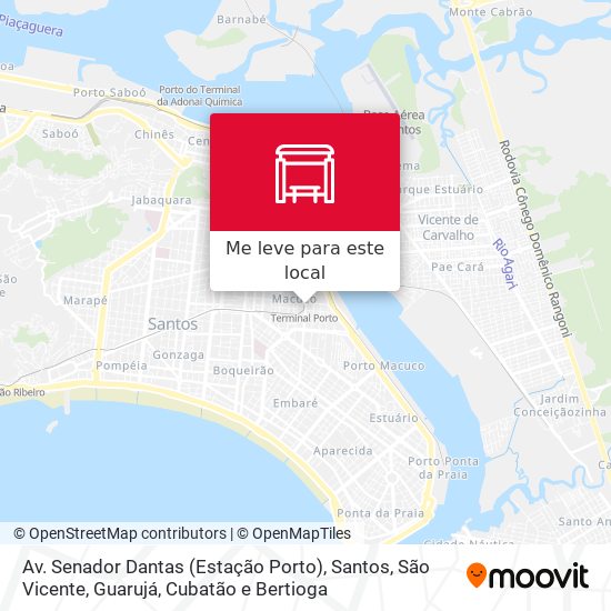 Av. Senador Dantas (Estação Porto) mapa