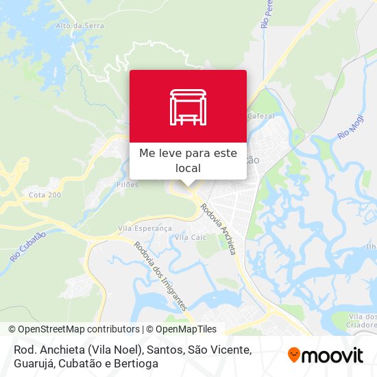 Rod. Anchieta (Vila Noel) mapa