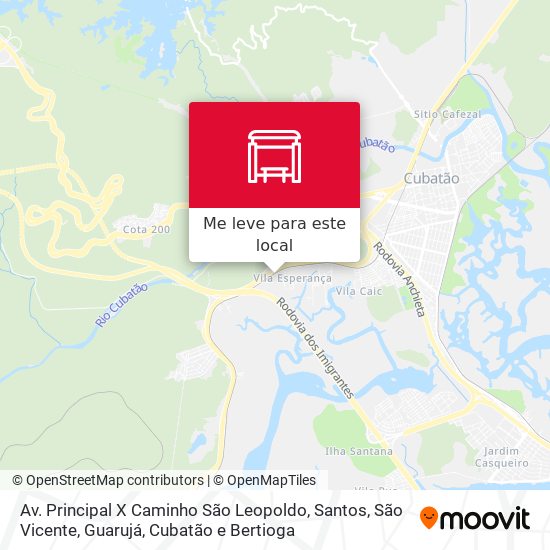Av. Principal X Caminho São Leopoldo mapa
