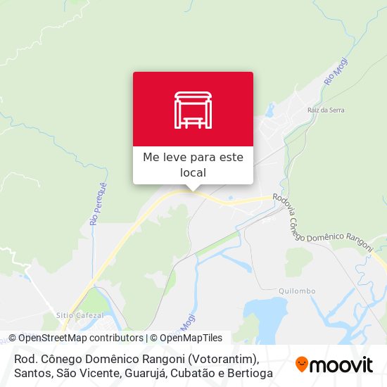 Rod. Cônego Domênico Rangoni (Votorantim) mapa