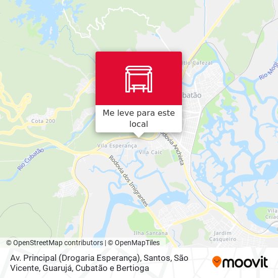 Av. Principal (Drogaria Esperança) mapa