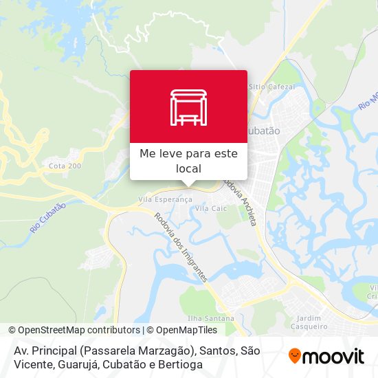 Av. Principal (Passarela Marzagão) mapa