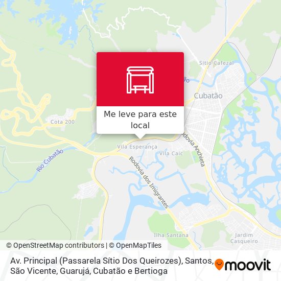 Av. Principal (Passarela Sítio Dos Queirozes) mapa