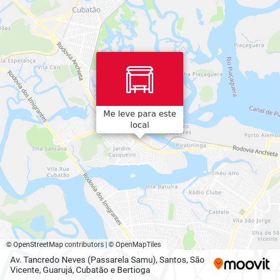 Av. Tancredo Neves (Passarela Samu) mapa