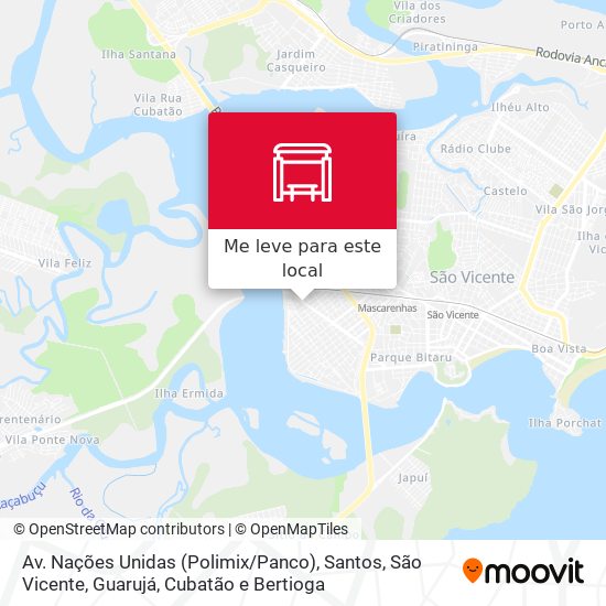 Av. Nações Unidas (Polimix / Panco) mapa