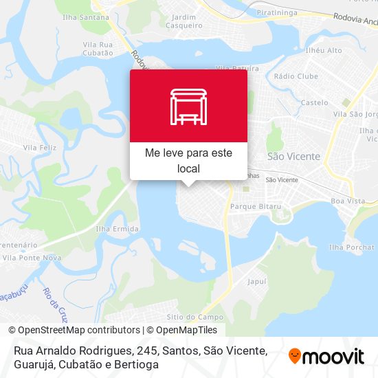 Rua Arnaldo Rodrigues, 245 mapa