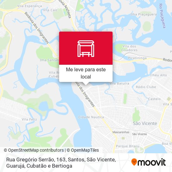 Rua Gregório Serrão, 163 mapa
