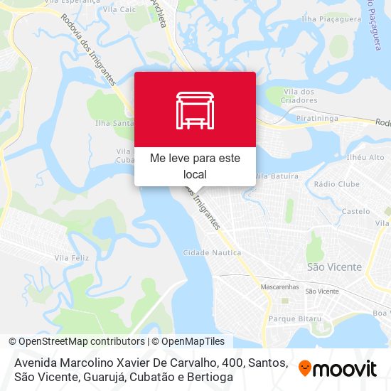 Avenida Marcolino Xavier De Carvalho, 400 mapa