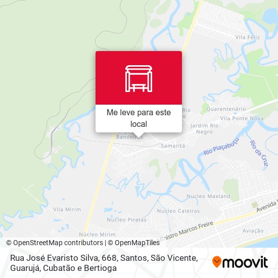 Rua José Evaristo Silva, 668 mapa