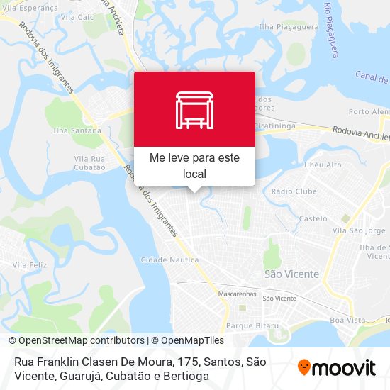 Rua Franklin Clasen De Moura, 175 mapa