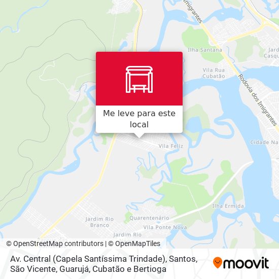 Av. Central (Capela Santíssima Trindade) mapa