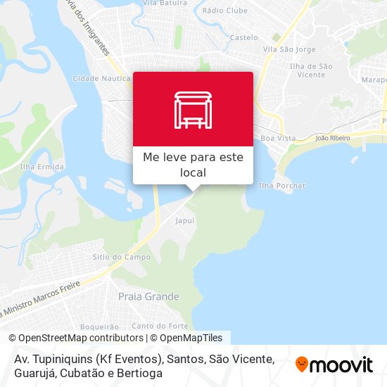 Av. Tupiniquins (Kf Eventos) mapa