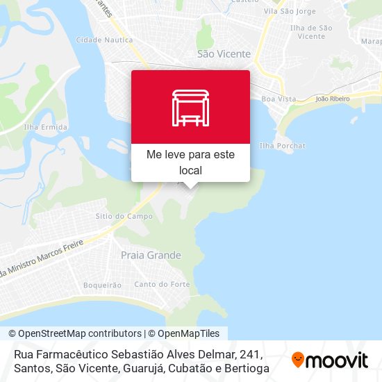 Rua Farmacêutico Sebastião Alves Delmar, 241 mapa