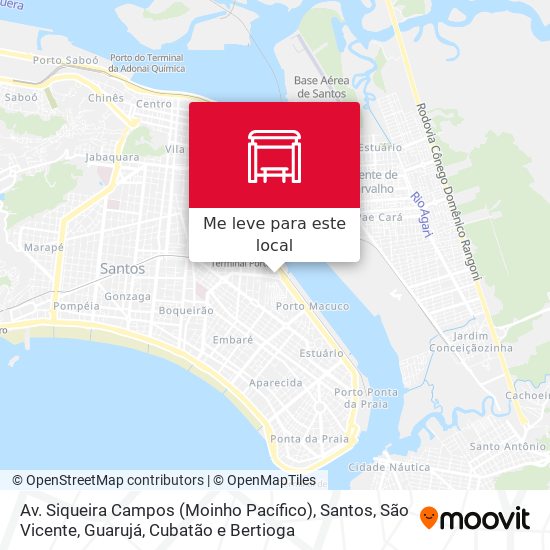 Av. Siqueira Campos (Moinho Pacífico) mapa