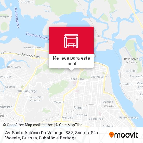 Av. Santo Antônio Do Valongo, 387 mapa
