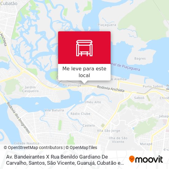 Av. Bandeirantes X Rua Benildo Gardiano De Carvalho mapa