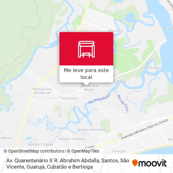 Av. Quarentenário X R. Abrahim Abdalla mapa