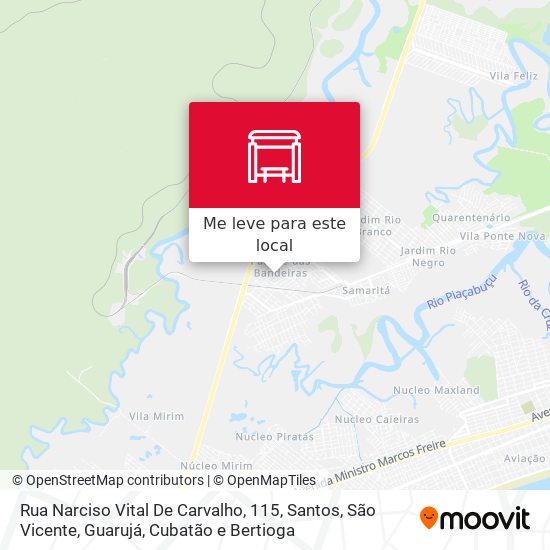 Rua Narciso Vital De Carvalho, 115 mapa
