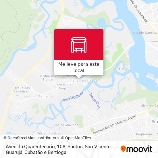 Avenida Quarentenário, 108 mapa