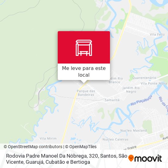 Rodovia Padre Manoel Da Nóbrega, 320 mapa