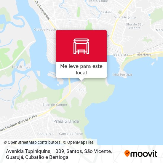 Avenida Tupiniquins, 1009 mapa