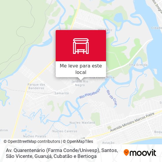 Av. Quarentenário (Farma Conde / Univesp) mapa