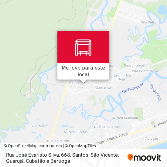 Rua José Evaristo Silva, 668 mapa