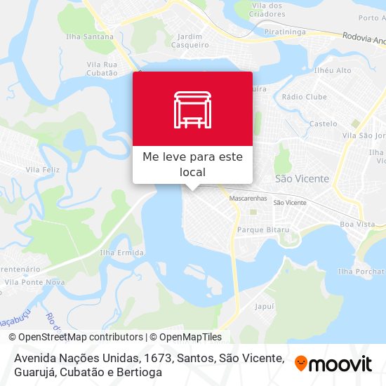 Avenida Nações Unidas, 1673 mapa