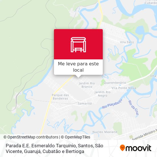 Parada E.E. Esmeraldo Tarquínio mapa