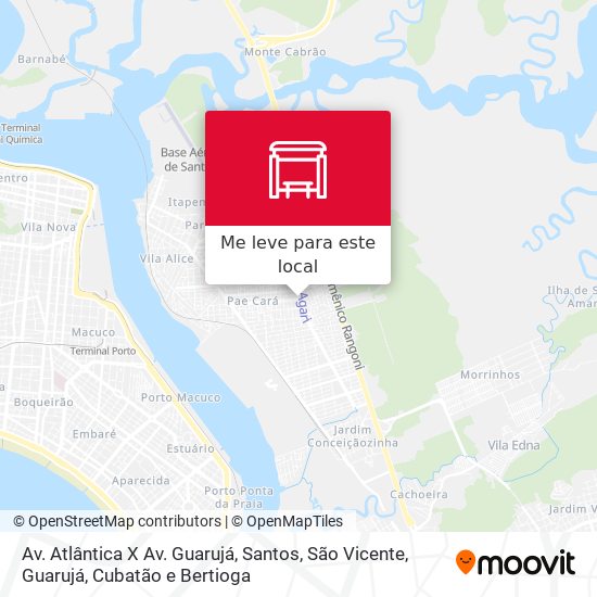 Av. Atlântica X Av. Guarujá mapa