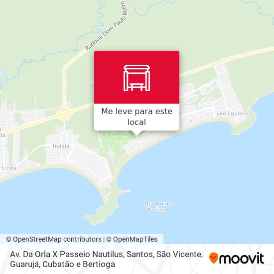 Av. Da Orla X Passeio Nautilus mapa