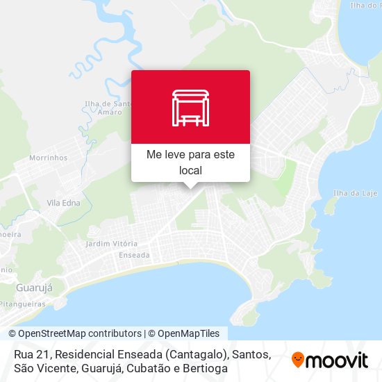 Rua 21, Residencial Enseada (Cantagalo) mapa
