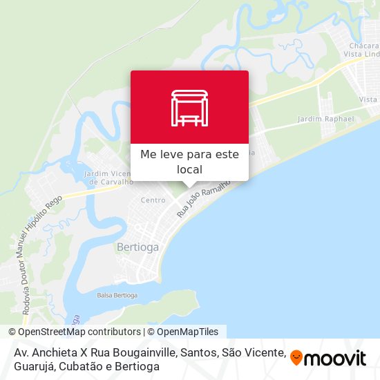 Av. Anchieta X Rua Bougainville mapa
