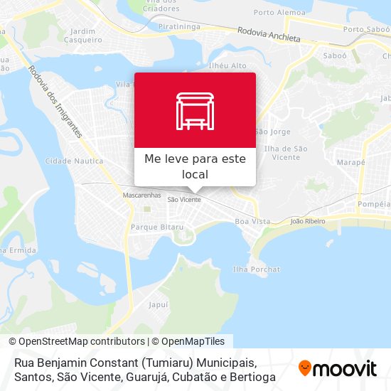 Rua Benjamin Constant (Tumiaru) Municipais mapa