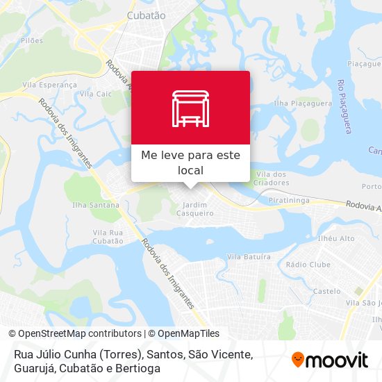 Rua Júlio Cunha (Torres) mapa