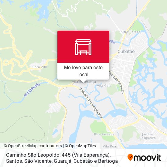 Caminho São Leopoldo, 445 (Vila Esperança) mapa