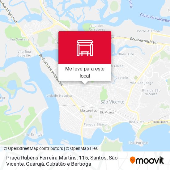 Praça Rubéns Ferreira Martins, 115 mapa