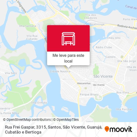 Rua Frei Gaspar, 3315 mapa