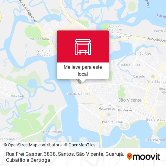 Rua Frei Gaspar, 3838 mapa