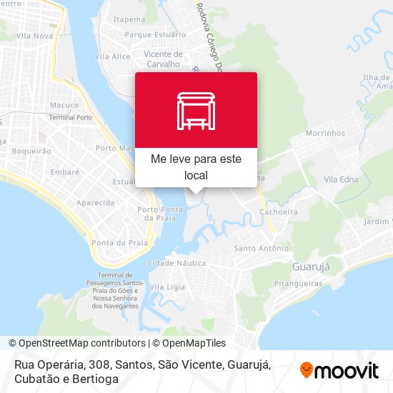 Rua Operária, 308 mapa