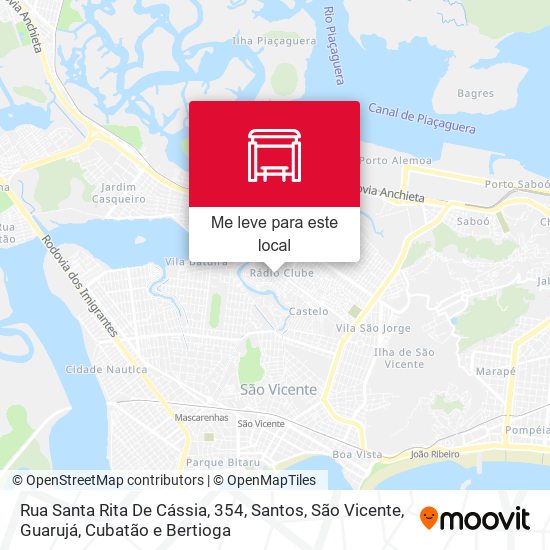 Rua Santa Rita De Cássia, 354 mapa