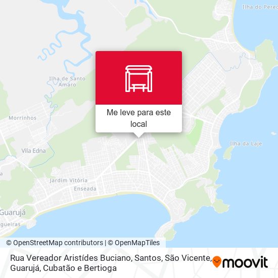 Rua Vereador Aristídes Buciano mapa