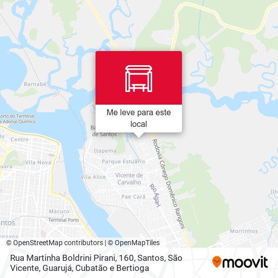 Rua Martinha Boldrini Pirani, 160 mapa