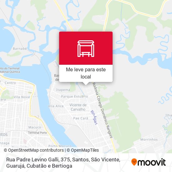 Rua Padre Levino Galli, 375 mapa