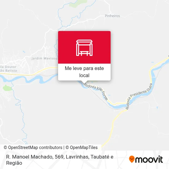 R. Manoel Machado, 569, Lavrinhas mapa